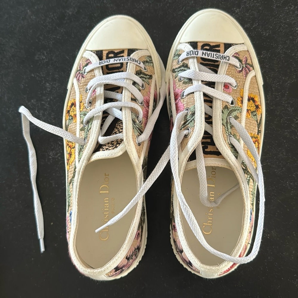 Christian Dior Paris Flower Sneakers